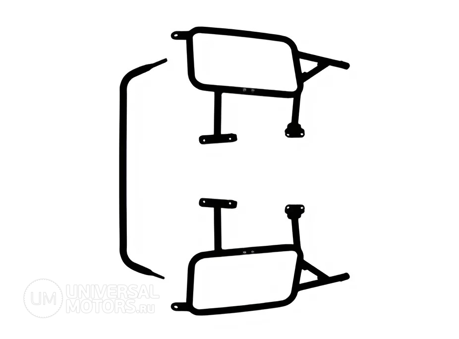 Багажная система Furchtlos KTM 1290 Super Adventure R/S SIDE FRAME SET (21-23) Black