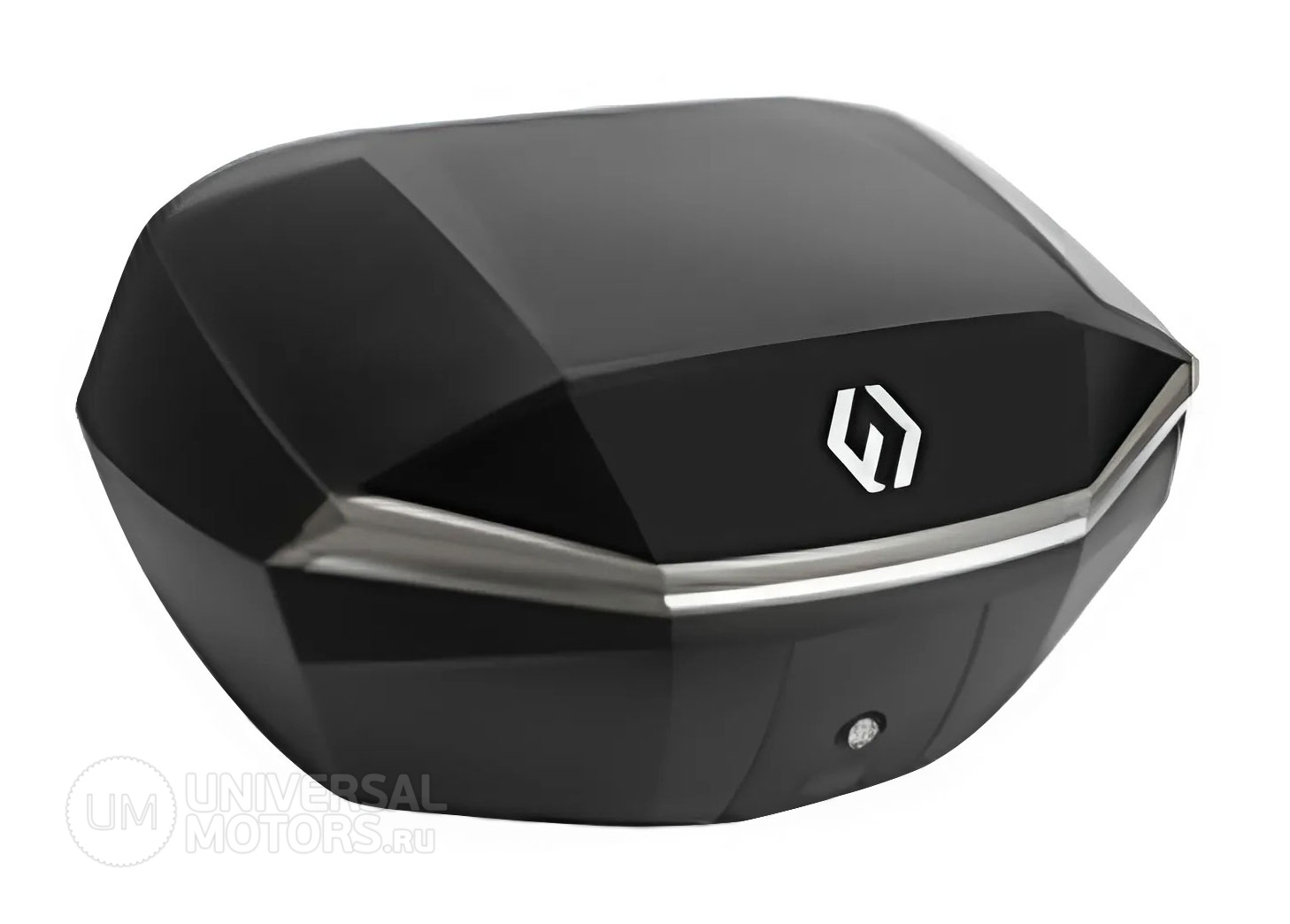 Кофр Furchtlos SHIELD Top Case L LUXE 48л Black/Silver + Крышка для кофра SHIELD Top Case L, чёрная
