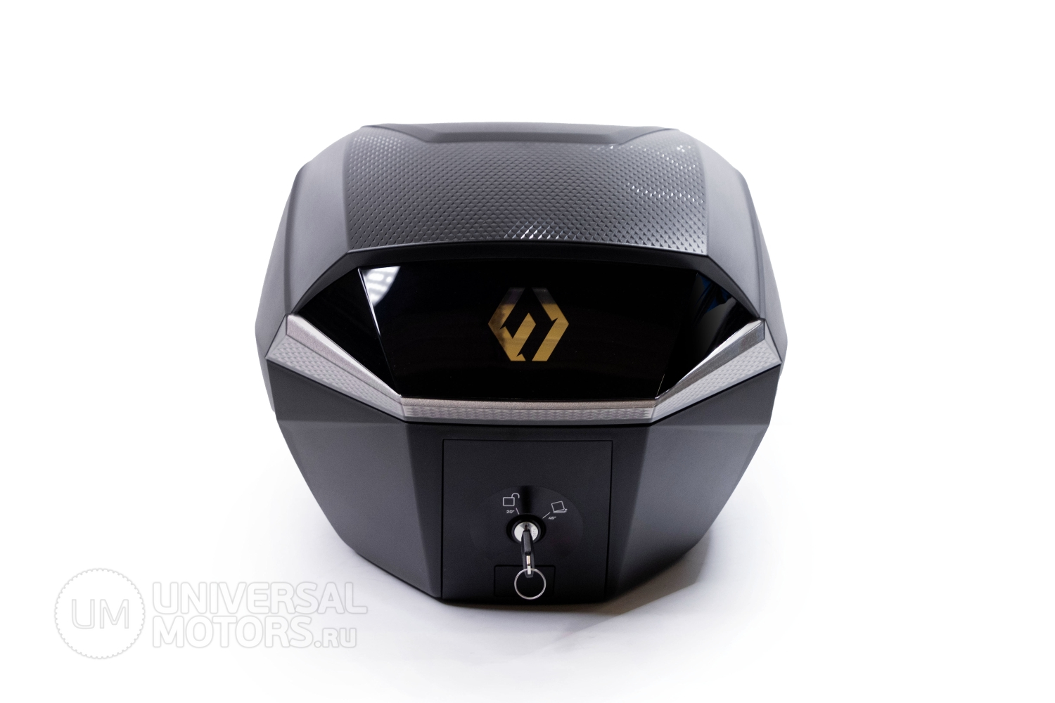 Кофр Furchtlos SHIELD Top Case S LUXE Black/Silver + Крышка для кофра SHIELD Top Case S, черная