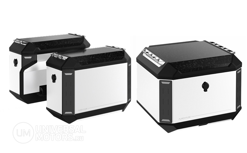 Кофры Furchtlos RANGER TOP CASE 50л, SIDE CASES 36л LEFT + 31л RIGHT ADV Cool White