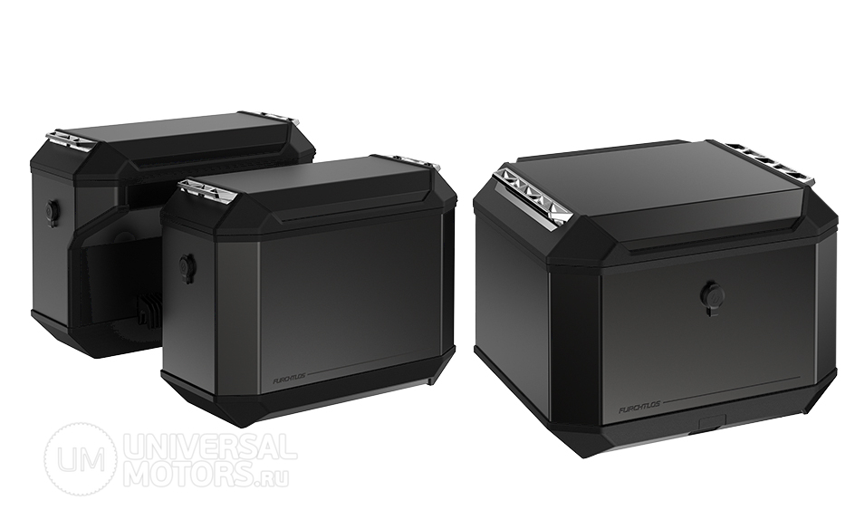 Кофры Furchtlos RANGER TOP CASE 50л, SIDE CASES 36л LEFT + 31л RIGHT Anthracite