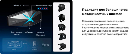 Мотогарнитура ASMAX F1 PRO purple (17533596012385)