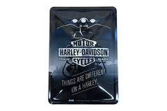 Табличка металл Harley Davidson "Things are different on a Harley" 16323