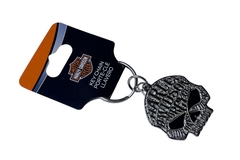 Брелок Harley Davidson на ключи череп металл CA92831