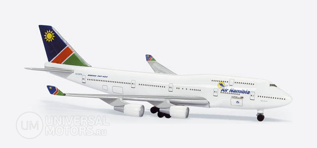 Фото: Модель самолёта Herpa Air Namibia Boeing 747-400