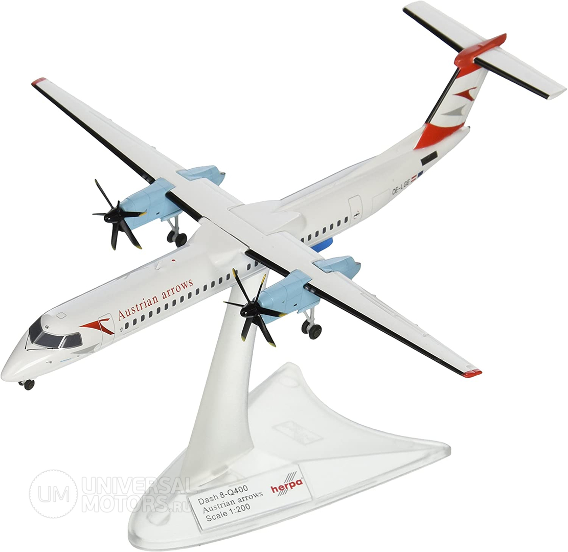 Фото: Модель самолёта Herpa Austrian Arrows Bombardier Q400