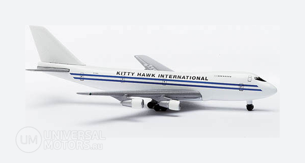 Фото: Модель самолёта Herpa Boeing 747-200F Kitty Hawk