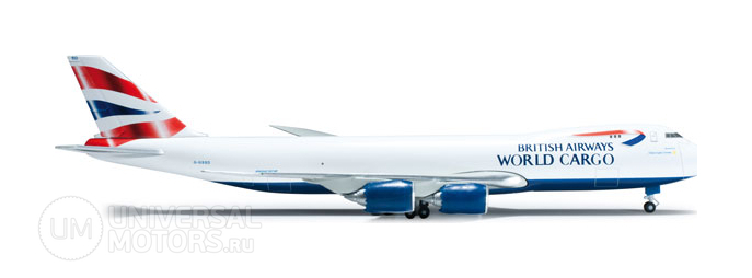 Фото: Модель самолёта Herpa British Airways World Cargo Boeing 747-8F