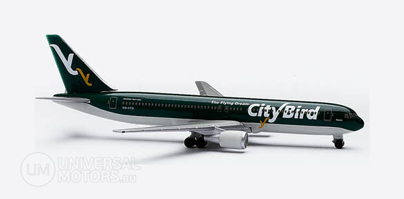 Фото: Модель самолёта Herpa City Bird Boeing 767-300