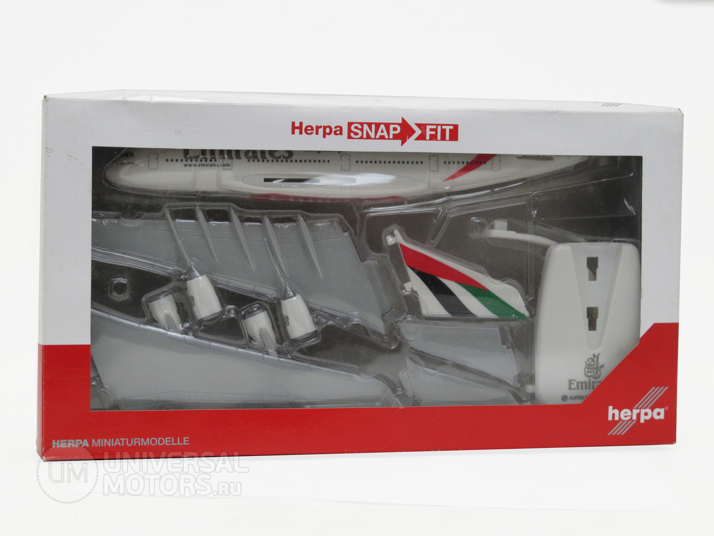 Фото: Модель самолёта Herpa Emirates A380-800, 2669685992530241635