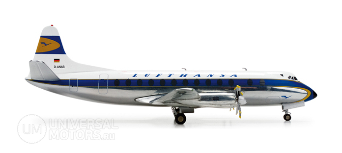 Фото: Модель самолёта Herpa Lufthansa Vickers Viscount 814 D-ANAB