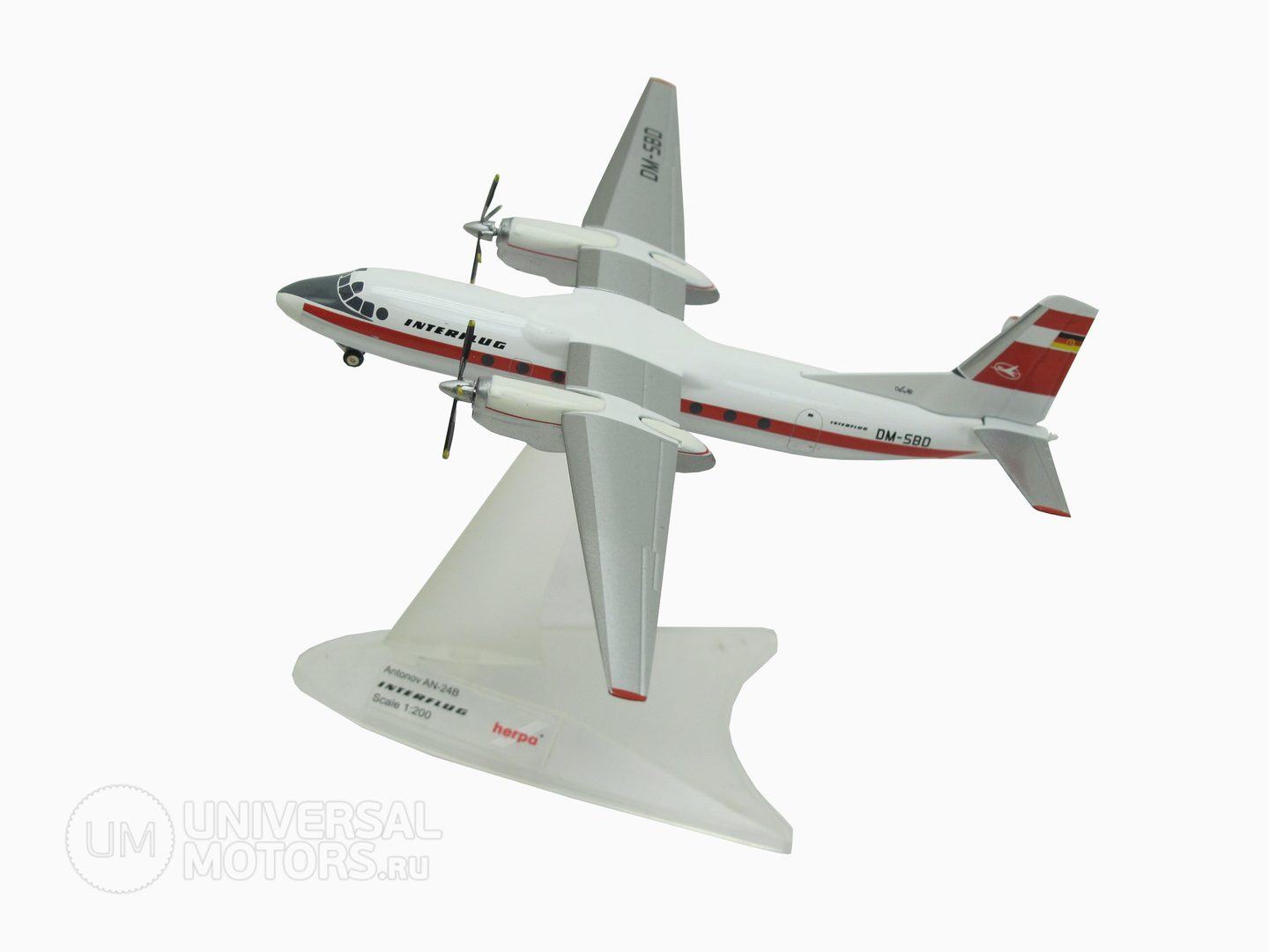 Фото: Модель самолёта Herpa Interflug Antonov AN-24B, 19090610971586236316