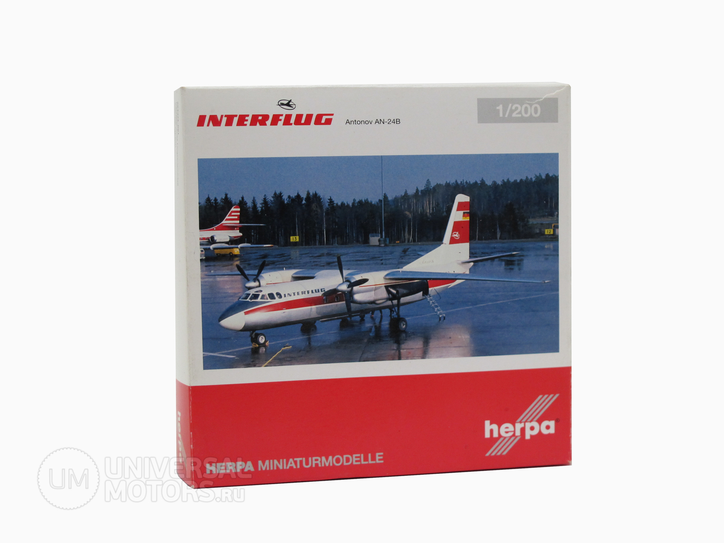 Фото: Модель самолёта Herpa Interflug Antonov AN-24B, 19090610971229763311