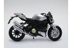 Модель мотоцикла Ducati серебирстый с черным, Giant 1/12