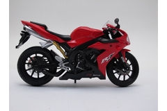 Модель мотоцикла Yamaha красный с черным, Racing R1 (MAD) 1:12