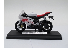 Модель мотоцикла Yamaha Бело-черный с элементами красного, Rocket HTM 1:18